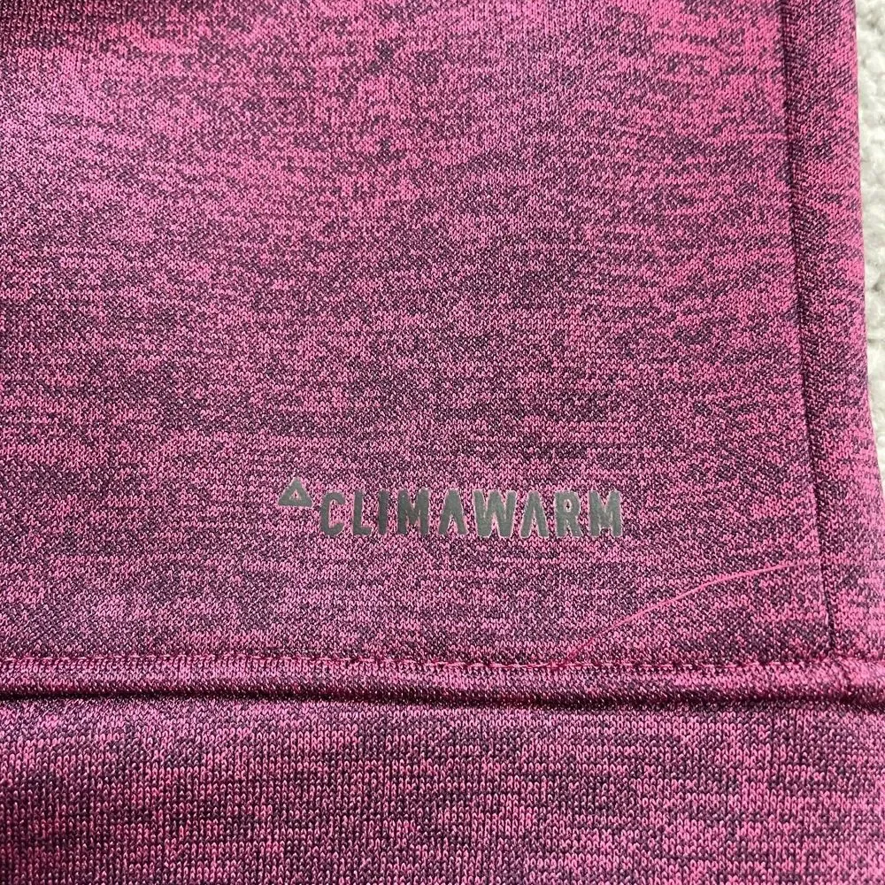 Adidas Clima Warm Hoodie Sweatshirt Womens Small Maroon Thumbholes Drawstring